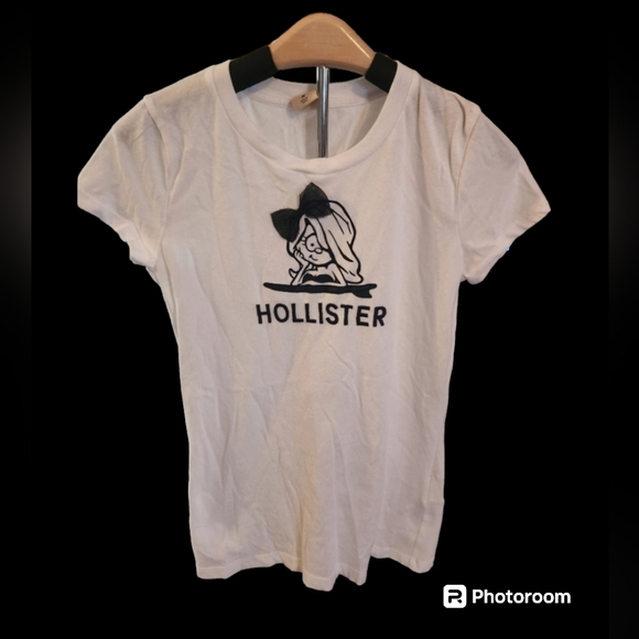 HOLLISTER WHITE TSHIRT - Picture 1 of 3